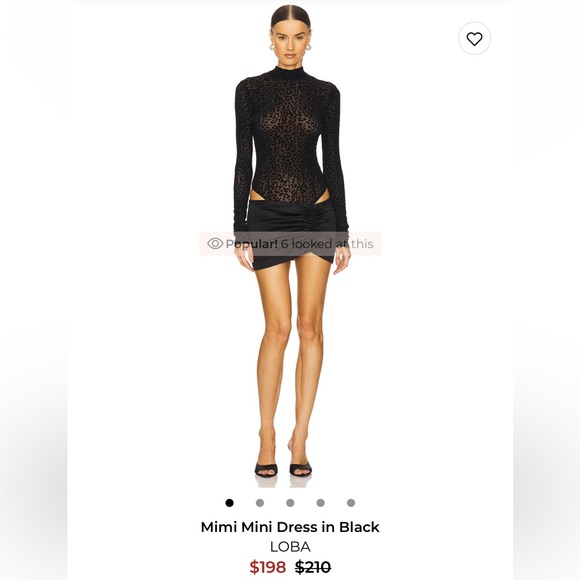 Loba Dresses & Skirts - Loba Elegant Black Mini Dress
